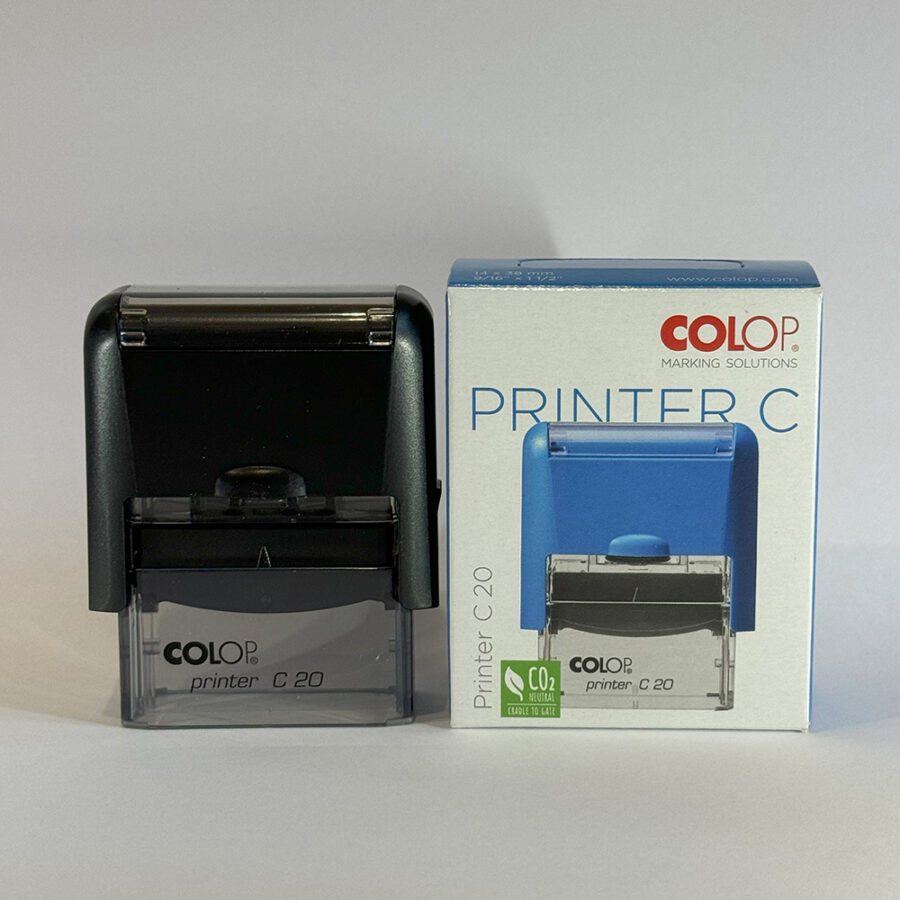 Colop printer C 20 bélyegző 14x38 mm-es lenyomattal